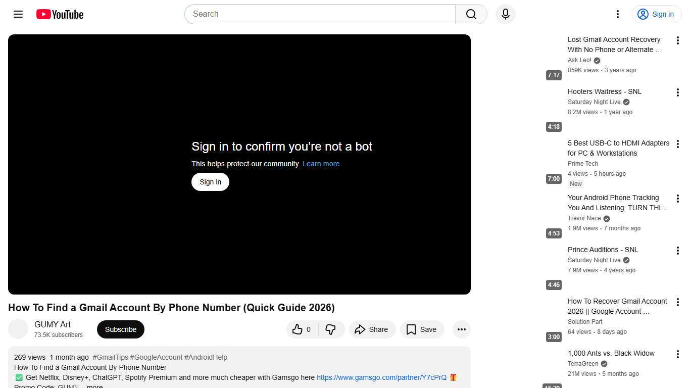 How To Find a Gmail Account By Phone Number (Quick Guide 2026) - YouTube