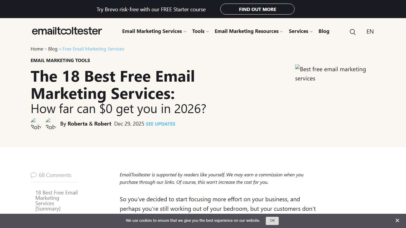 The 18 Best Free Email Marketing Services for 2026